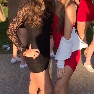 Black size 0-1 homecoming dress
